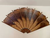 GLENN ELVIG, (SIGNED) MID-CENTURY STYLE WOOD FAN