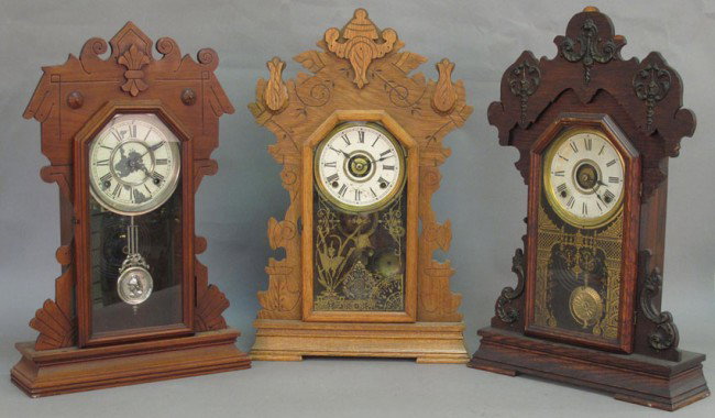LOT OF (3) CLOCKS including Seth Thomas and Wate: LOT OF (3) CLOCKS including Seth Thomas and Waterbury