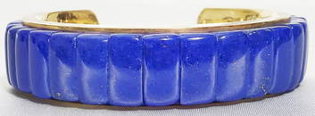 SOUTHWEST 14KT LAPIS SIGNED CUFF