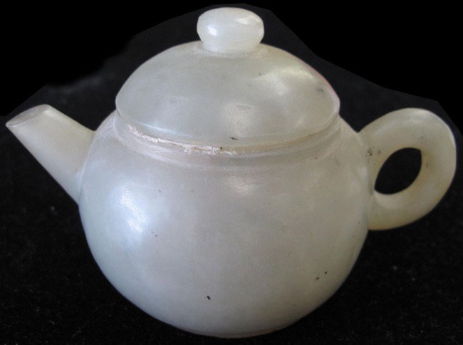CHINESE JADE TEAPOT