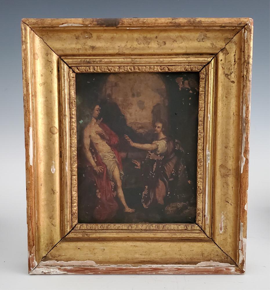 17TH-18TH C. OIL ON COPPER, RELIGIOUS PAINTING (1 of 6)