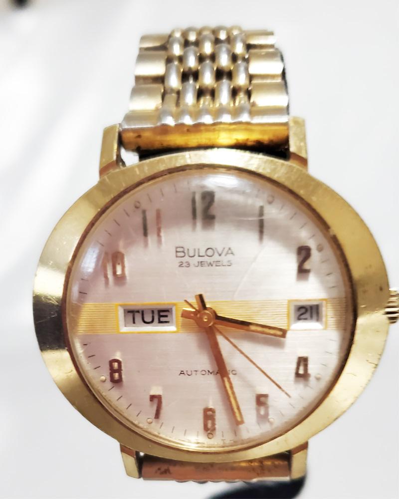BULOVA (23) JEWEL DATEJUST MAN'S WRISTWATCH: Shipping U.S. $15 plus insurance
