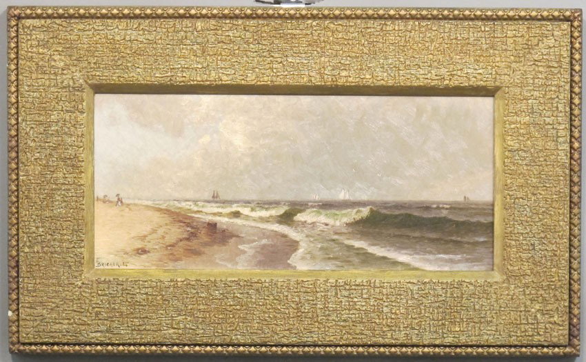 A.BIRCHER, O/B Seascape sight: 7"x 16" estimate 60: A.BIRCHER, O/B Seascape sight: 7"x 16" estimate 600-900