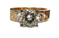 ROUND BRILLIANT CUT 1.80 CT. DIAMOND 14KT RING