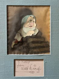 WALT DISNEY SIGNED- SNOW WHITE CEL (1937)