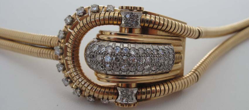 LADIES SWISS 14KT DIAMOND WRIST WATCH: LADIES SWISS 14KT DIAMOND WRIST WATCH