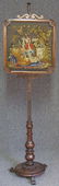 VICTORIAN ROSEWOOD NEEDLEPOINT FIRESCREEN heigh