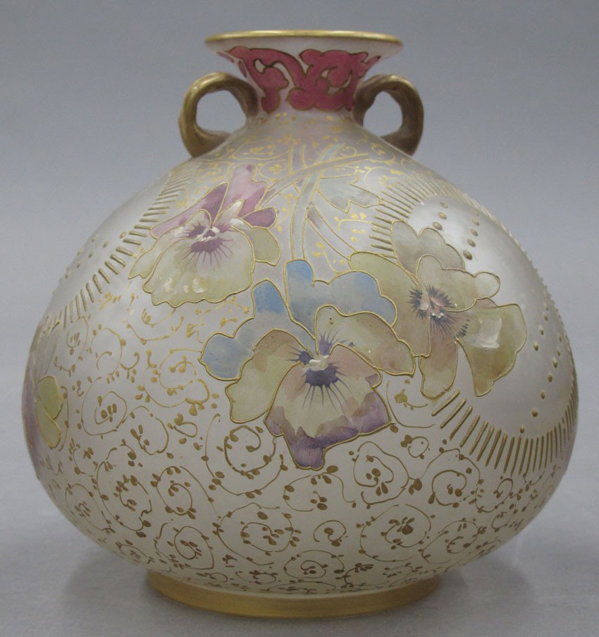 FRENCH ART GLASS VASE circa 19th century height: FRENCH ART GLASS VASE circa 19th century height- 5 1/2"