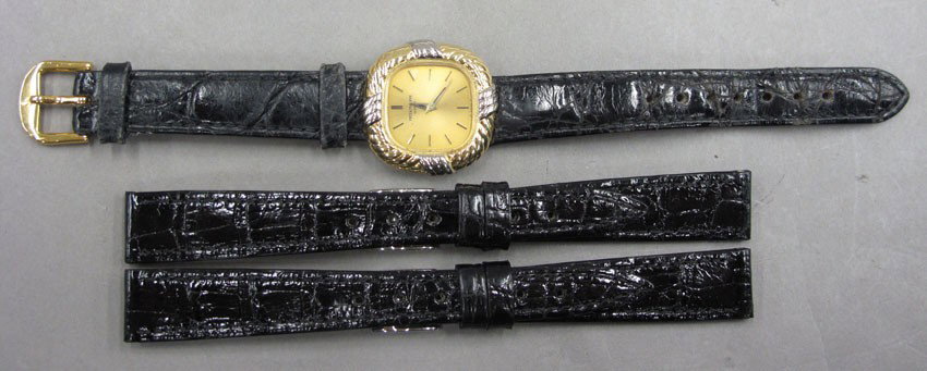 LADIES PATEK PHILIPPE WRIST WATCH, STAMPED 18KT: LADIES PATEK PHILIPPE WRIST WATCH, STAMPED 18KT weight- 26.90 grams note- broken stem appraisal- $2,785