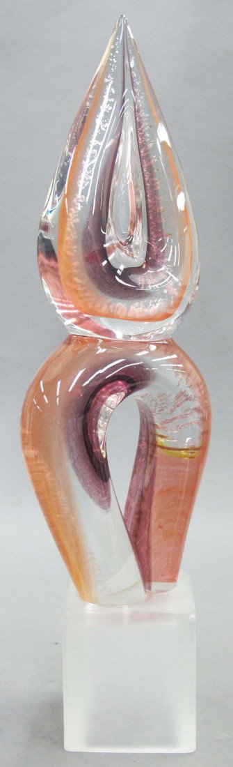 MURANO ITALIAN ART GLASS SCULPTURE height- 25": MURANO ITALIAN ART GLASS SCULPTURE height- 25"