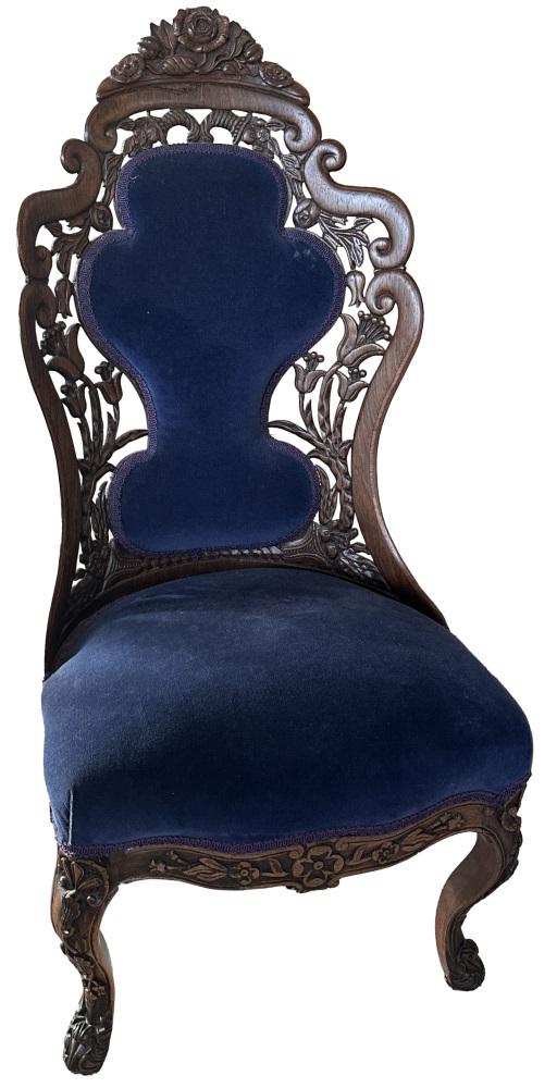 J.H. BELTER LAMINATED ROSEWOOD SIDE CHAIR: Height- 38 1/2" Width-18"