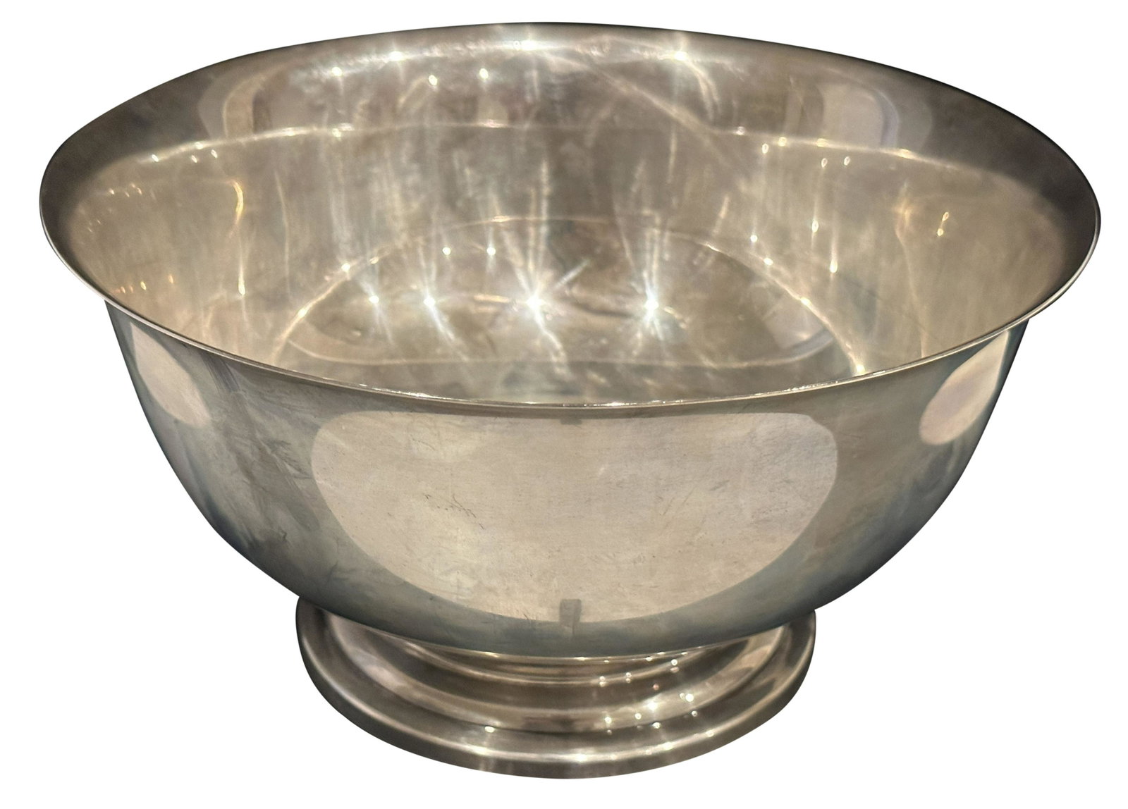 SHREVE & CO. STERLING SILVER BOWL: Weight- 24 troy ozs. Height- 5" Diameter- 9" Shipping U.S. $45 plus insurance