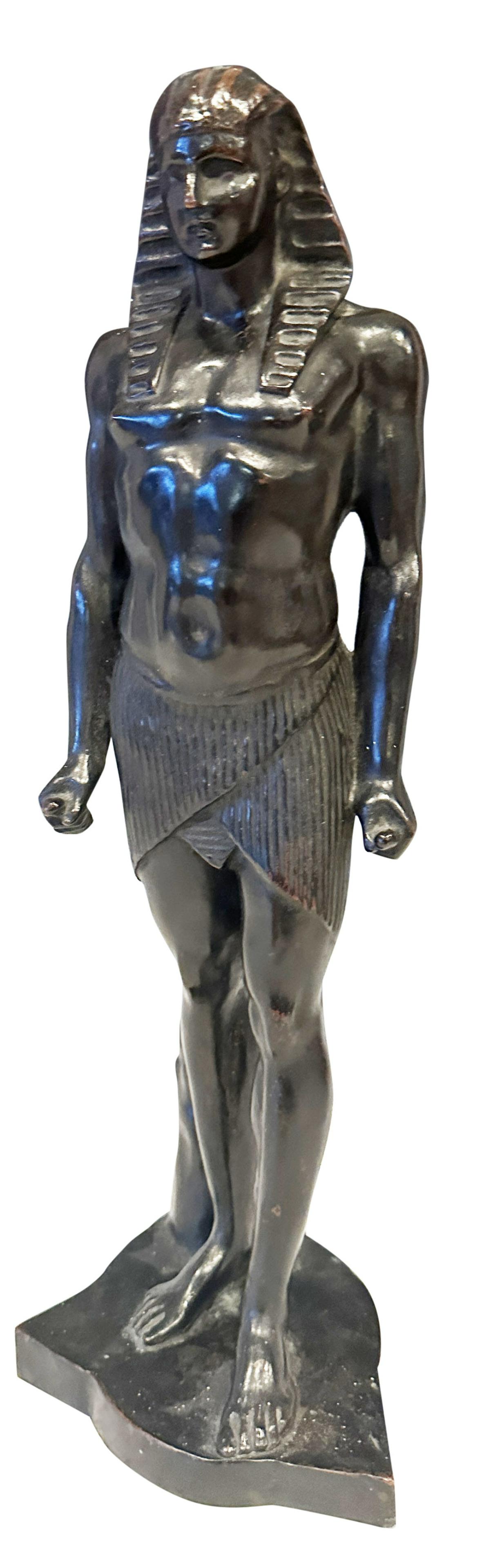 ROMAN BRONZE WORKS N.Y., STATUE OF PHAROH (1 of 8)