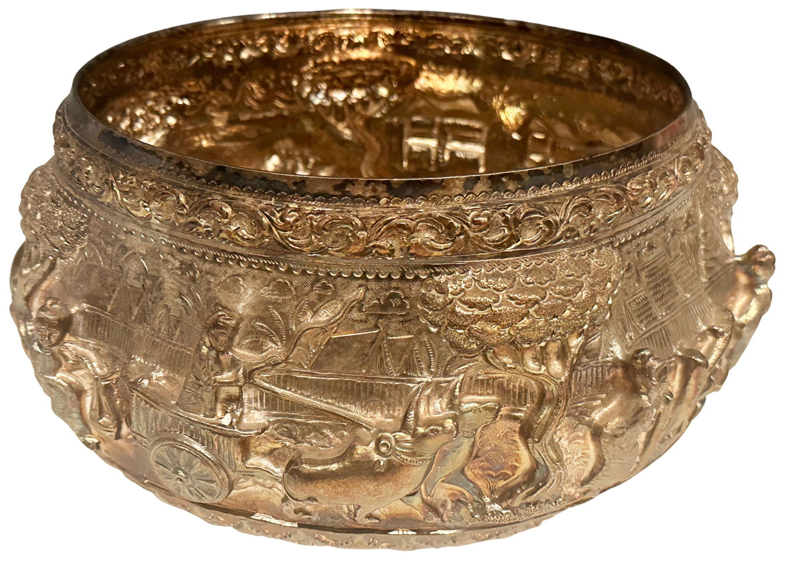 THAI REPOUSSE FIGURAL WORK BOWL (1 of 5)
