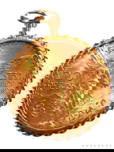 1947 GOLD 50 PESO COIN SET WITH BEZEL: ?.