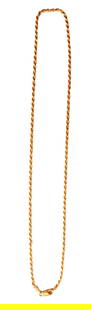 ITALIAN 14KT ROPE STYLE NECKLACE: Weight- 10.4 grams Length- 17" Shipping U.S. $20 plus insurance