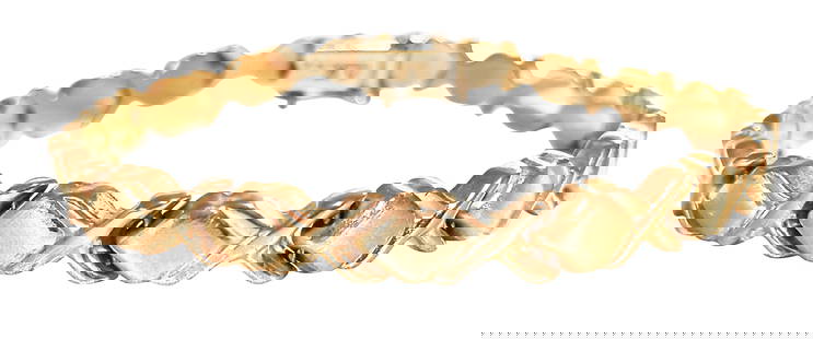 LADYS 14KT GOLD 7" BRACELET: Weight- 8.8 grams Shipping U.S. $15 plus insurance