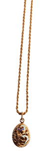 LADYS 18KT WOVEN GOLD CHAIN W/ STERLING PENDANT: Weight of chain only- 8.6 grams Total weight of lot- 14.5 grams Length of chain- 18" Shipping U.S. $15 plus insurance