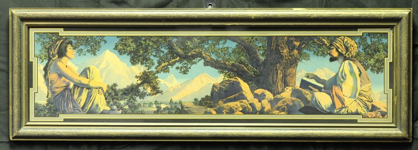MAXFIELD PARRISH PRINT overall- 11" x 33": MAXFIELD PARRISH PRINT overall- 11" x 33"