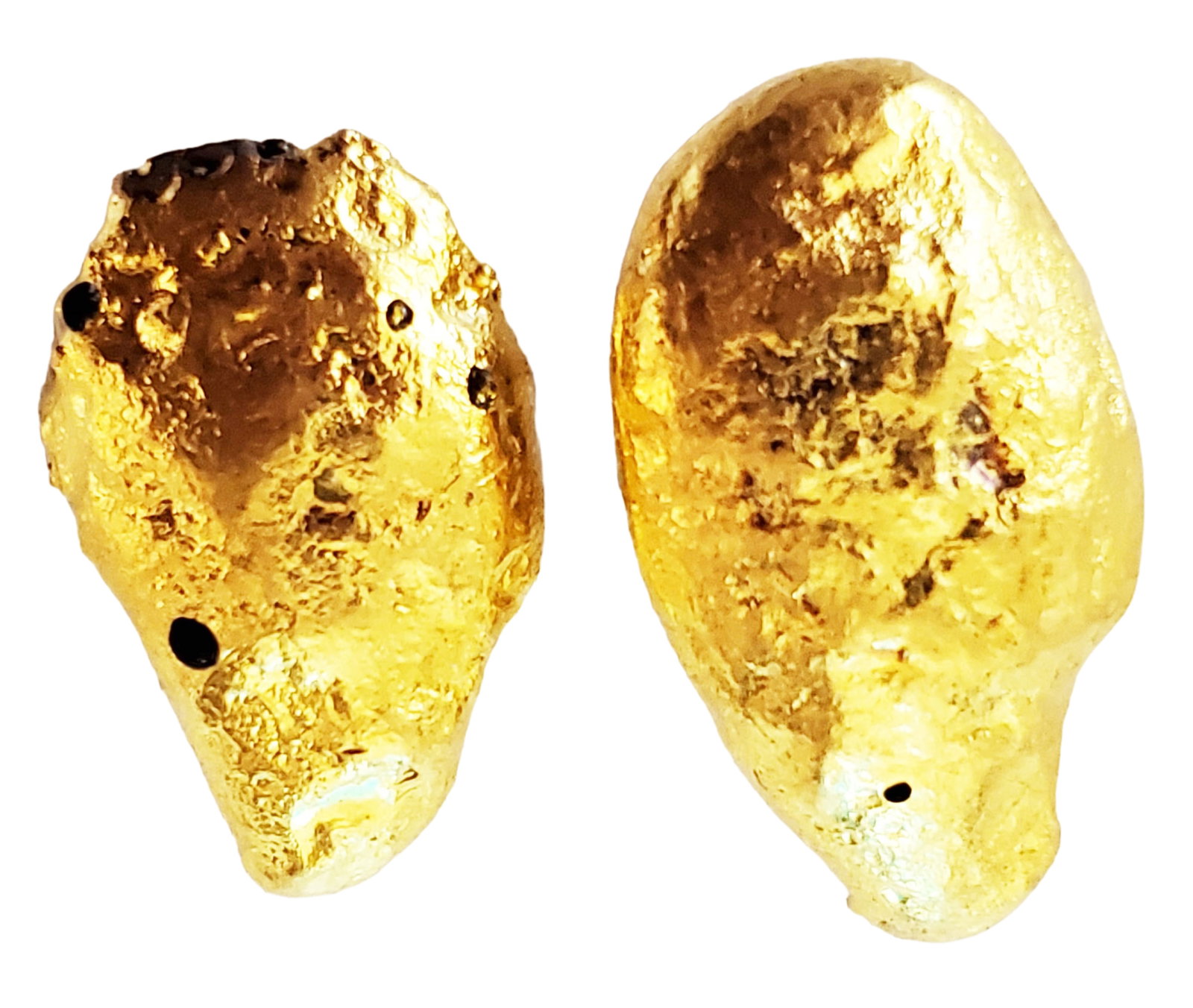 LOT OF (2) GOLD NUGGETS (1 of 6)