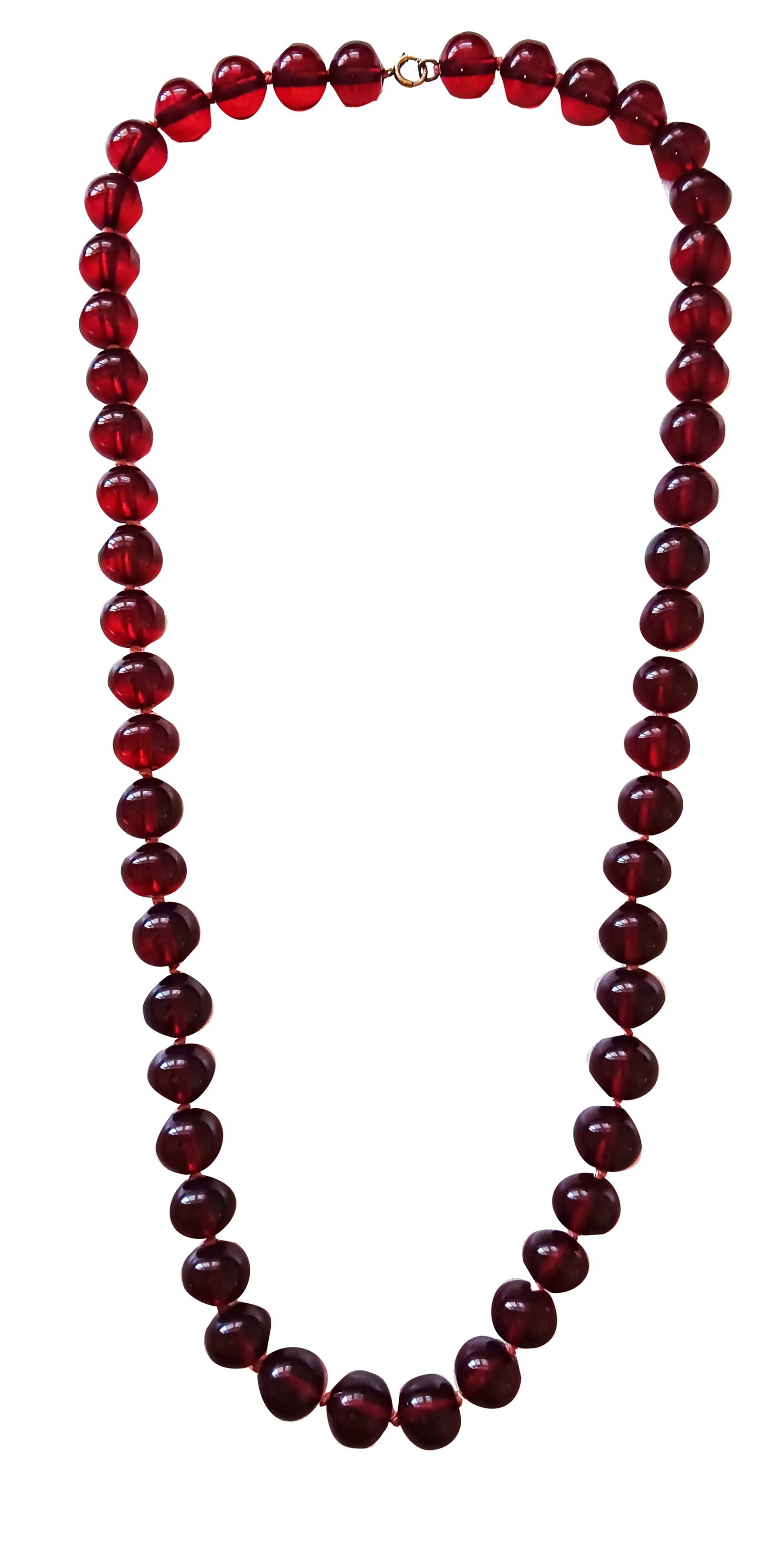 CHERRY AMBER BEADED NECKLACE (1 of 5)