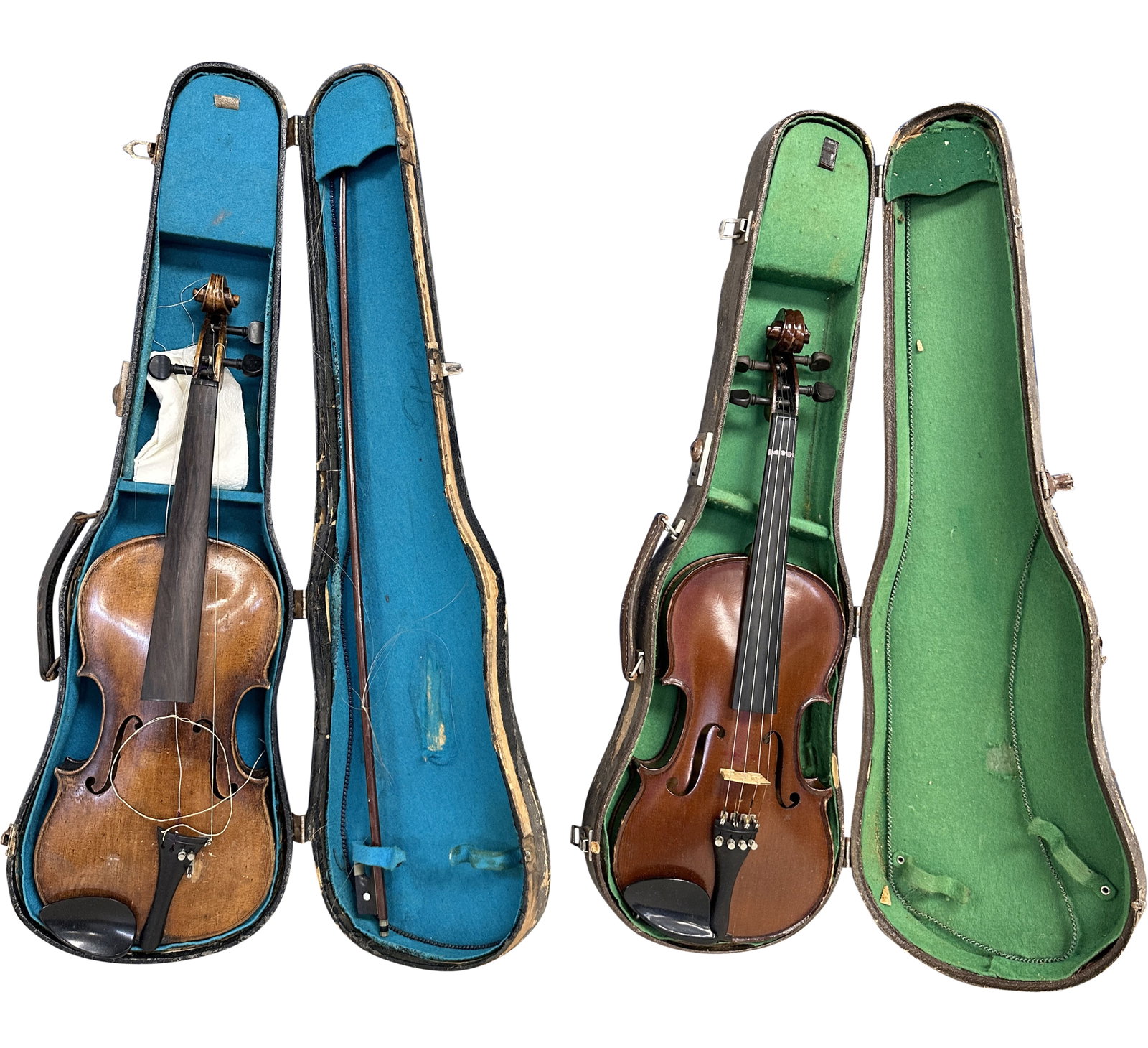 LOT OF (2) 20TH C. VIOLINS W/ CASES (1 of 3)