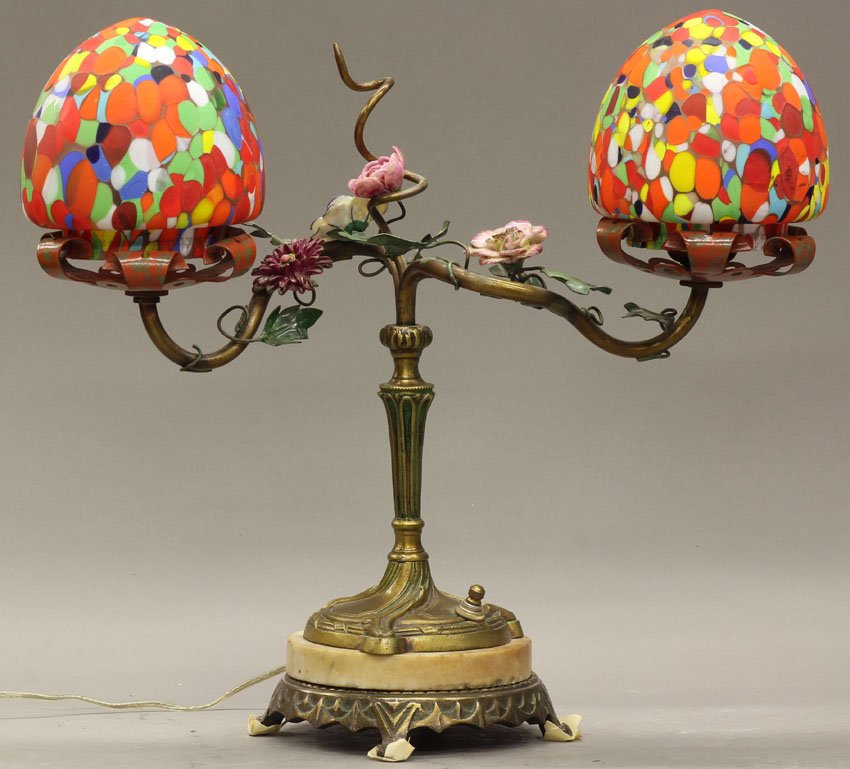 FRENCH ART DECO BOUDOIR LAMP circa 1930 height- 1: FRENCH ART DECO BOUDOIR LAMP circa 1930 height- 13 1/4"