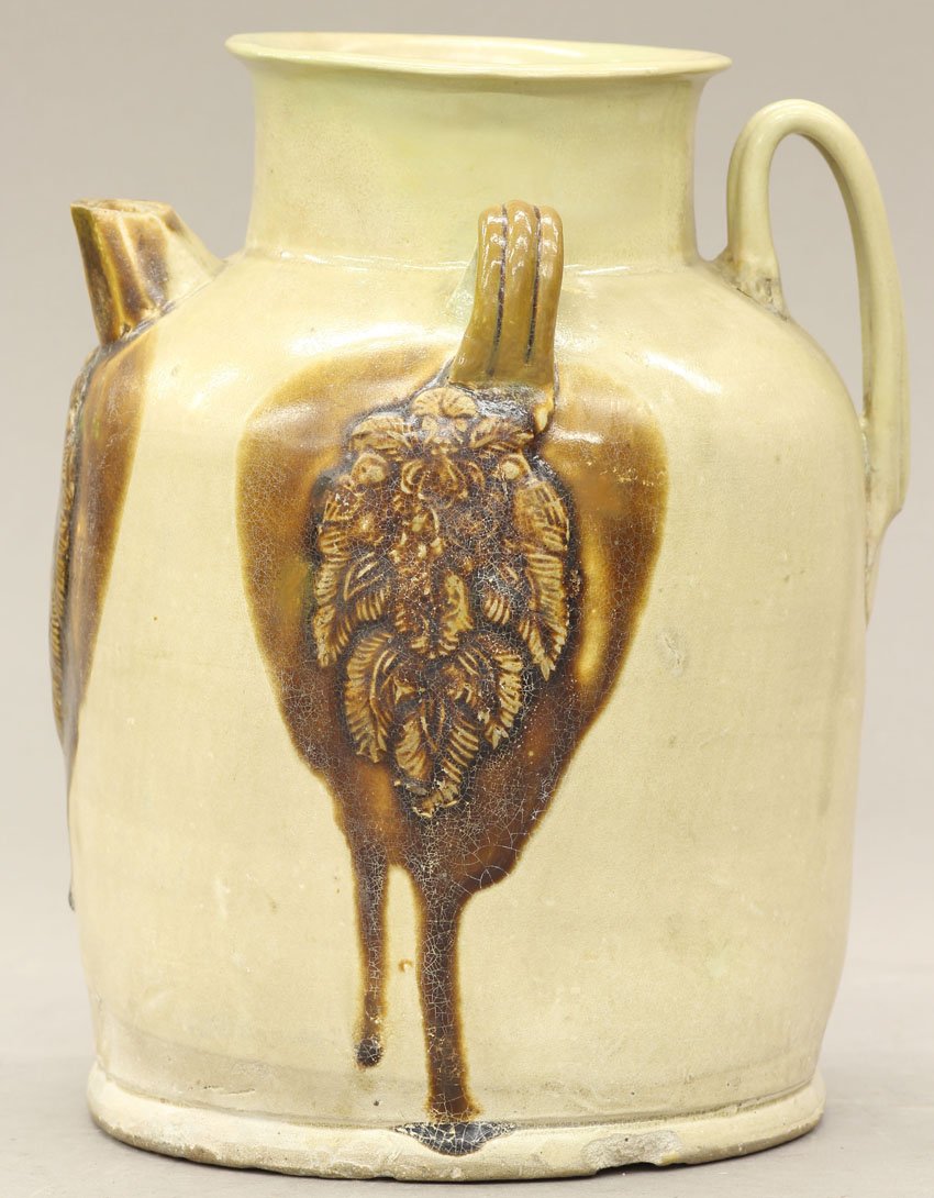 TANG DYNASTY CELADON WATER PITCHER circa 10th/11t: TANG DYNASTY CELADON WATER PITCHER circa 10th/11th century height- 8 1/2"