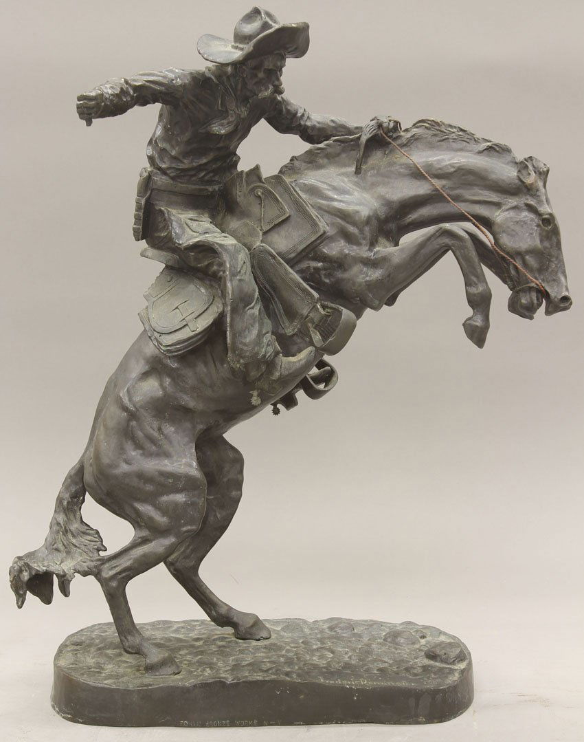 8207 FREDERICK REMINGTON Stamped Roman Bronze Works Ne
