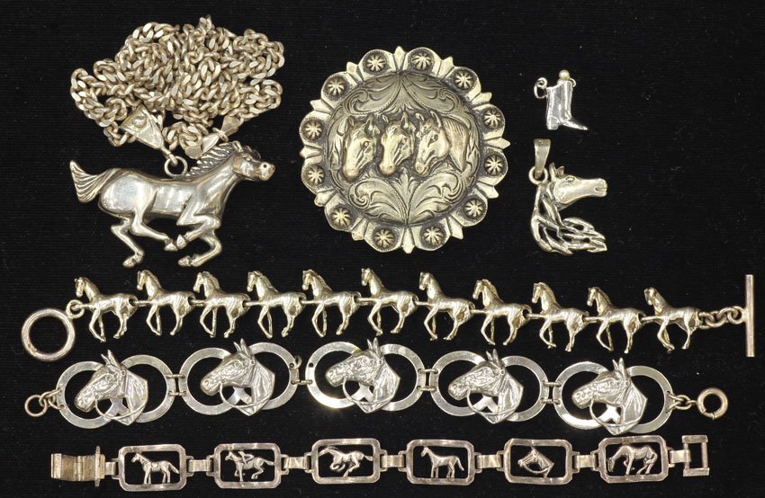 LOT OF VINTAGE STERLING SILVER JEWELRY total- 6 p: LOT OF VINTAGE STERLING SILVER JEWELRY total- 6 pcs. weight- 6 troy oz.