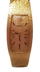 LADYS 14KT ROLEX WRISTWATCH: with certification No. 8070 Weight- 23 grams Length- 7" Shipping U.S. $20 plus insurance