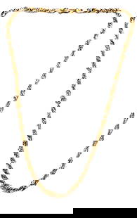 14KT WOVEN CHAIN NECKLACE: Weight- 10.9 grams Length- 17" Shipping U.S. $15 plus insurance