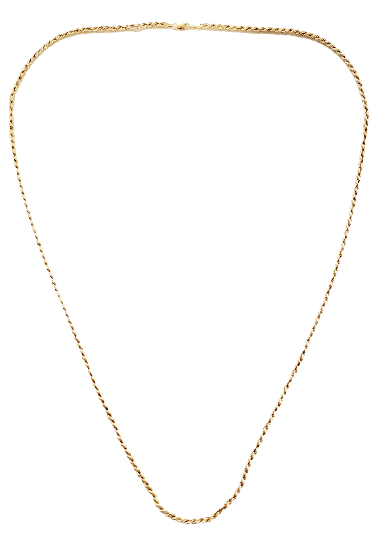 14KT WOVEN GOLD CHAIN NECKLACE: Weight- 7.4 grams Length- 30" Shipping U.S. $20 plus insurance