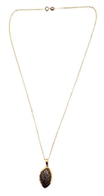 LADYS 14KT DIAMOND PENDANT & NECKLACE