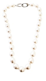 AUSTRALIAN 11-15MM WHITE CULTURED PEARL NECKLACE