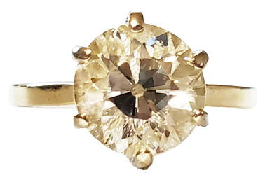 LADYS DIAMOND 2.3 CTS. SOLITAIRE 14KT RING