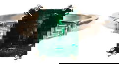 LADYS EMERALD & DIAMOND PLATINUM RING