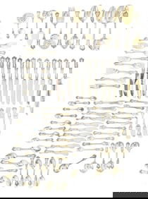 STERLING SILVER FLATWARE- 74 TROY OZS.