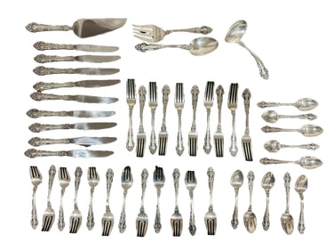STERLING SILVER FLATWARE-54 TROY OZS.