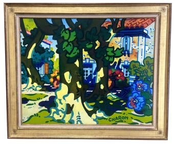 GUY CHARON (FRENCH 1927-) OIL ON CANVAS