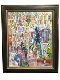 CLAUDE SCHURR (FRENCH 1921-) OIL ON CANVAS