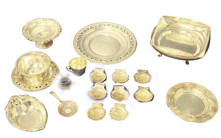 LOT OF STERLING SILVER (17) PCS.