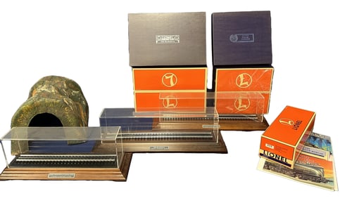 LOT OF LIONEL TRAINS, ENGINES W/ CASES