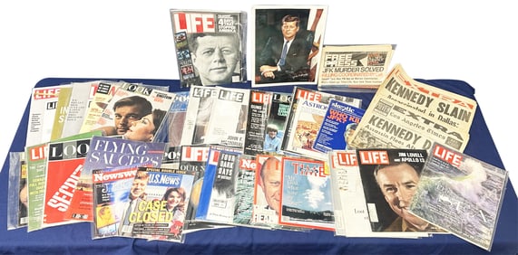 COLLECTION OF JFK VINTAGE MAGAZINES/NEWSPAPERS
