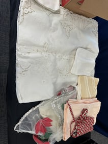 LOT OF (3) BOXES OF LINENS, SOME VINTAGE