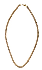 LADYS 18KT FANCY YG WOVEN NECKLACE