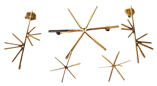 LADYS 14KT BETTY COOKE PIN, EARRINGS