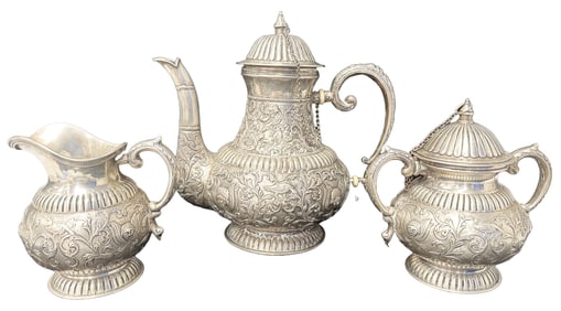 STERLING SILVER 3 PC. TEA SERVICE