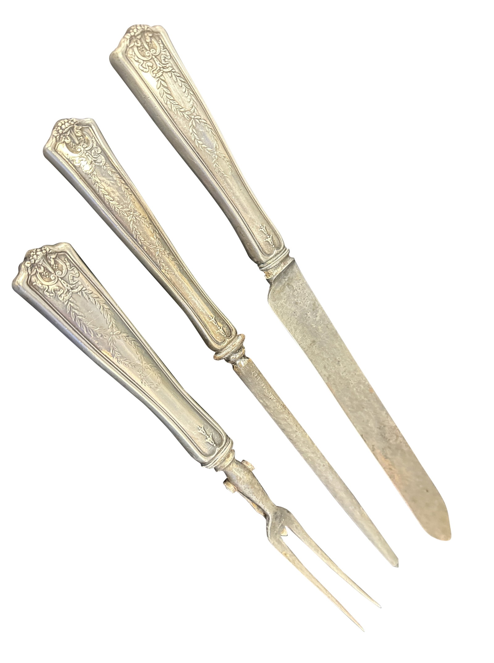 TIFFANY & CO. STERLING SILVER HANDLED CUTLERY SET (1 of 4)