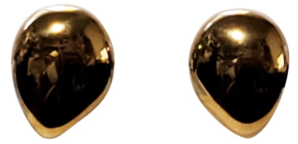 LADYS 14KT Y.G. PAIR OF EARRINGS